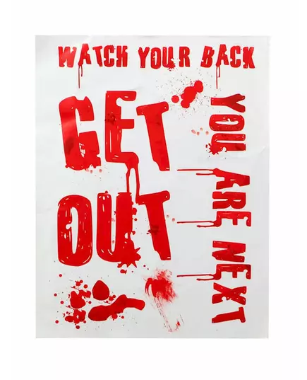 Krvavý plakát Get Out 42 × 19 cm