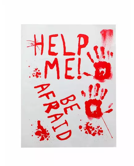 Krvavý plakát Help Me 42 × 19 cm
