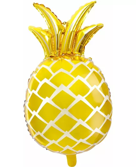 Fóliový balónek ananas zlatý 48 × 67 cm