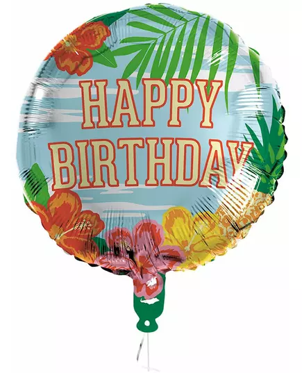 Fóliový balónek Happy Birthday Paradise 45 cm