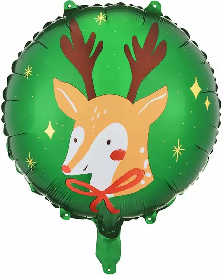 Fóliový balónek sob Santa Claus 45 cm