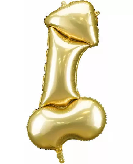 Zlatý fóliový balónek penis 88 cm