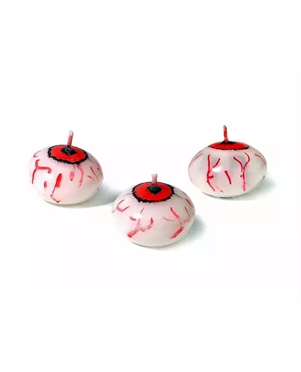 Plovoucí krvavé oko – svíčka Halloween 4cm