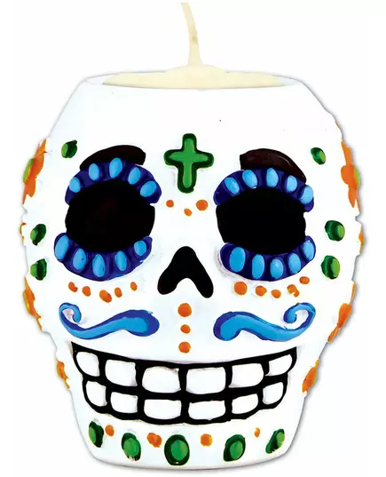 Svícen lebka Day of the Dead 7 cm