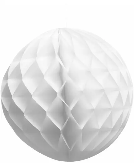 Bílá voštinová papírová koule 25 cm