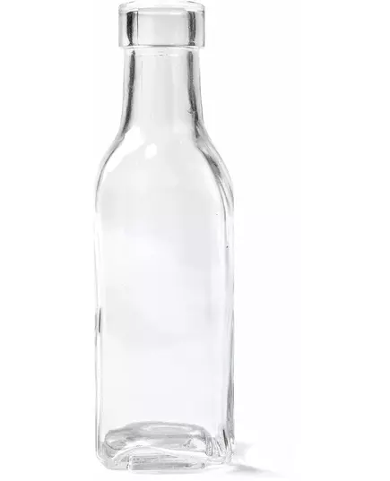 Čtvercová skleněná láhev 15 cm
