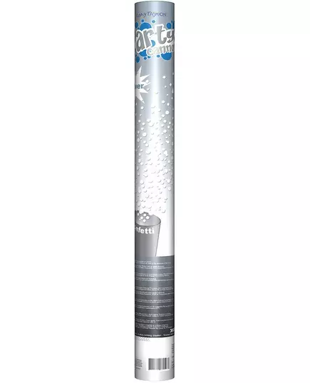 Stříbrný konfeti kanón 60cm