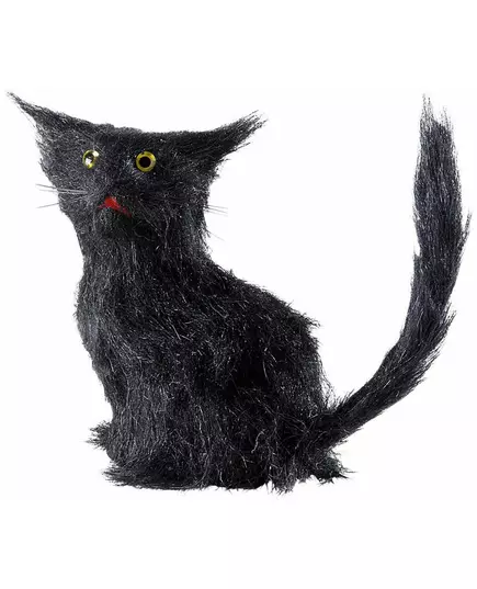 Černá kočka 12 cm Halloween