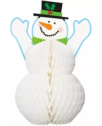 Dekorace sněhulák 30 cm