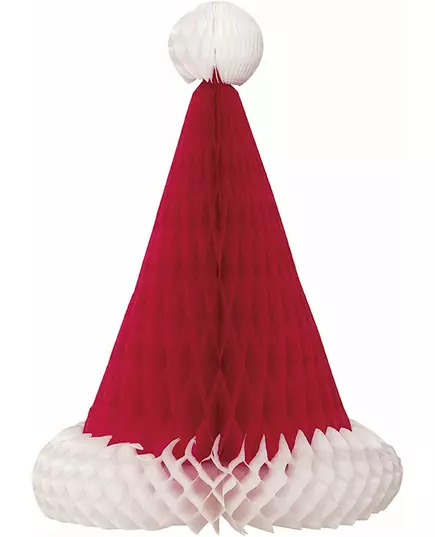 Středová dekorace Vánoční čepice 30 cm