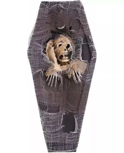 Rakev s kostlivcem Halloween 41cm