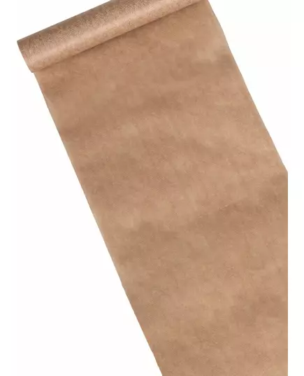 Netkaný běhoun na stůl s efektem přírodní bavlny 28 cm x 5 m