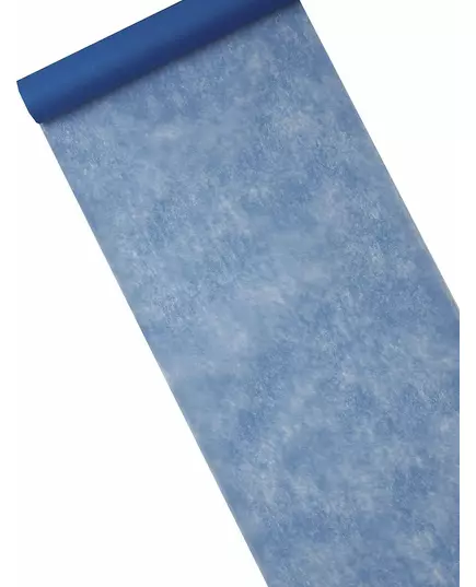 Tmavě modrý netkaný běhoun na stůl 29 cm × 10 m