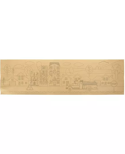 Omalovánkový běhoun na stůl hasiči 140 x 40 cm