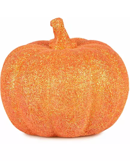 12,5 cm oranžová třpytivá dýně