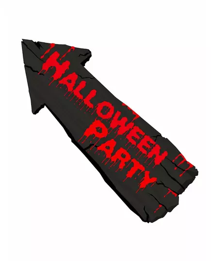 Dekorace na zeď šipka Halloween Party 57 x 19 cm