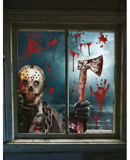 Okenní dekorace Axe Killer 30 x 40 cm