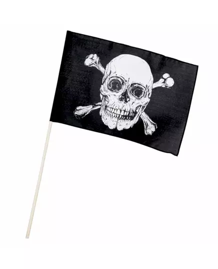 Pirátská vlajka na hrotu 30 × 45 cm