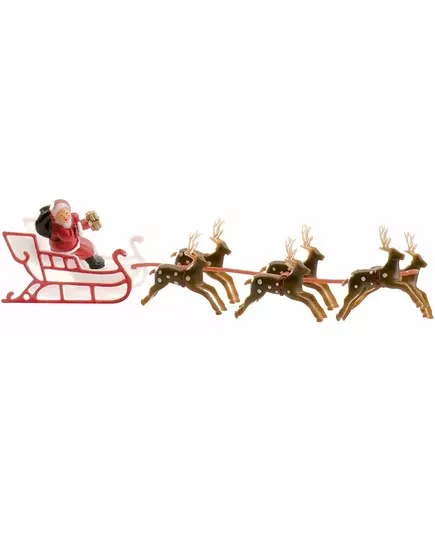 Dekorace na dort Santa na saních 22 cm