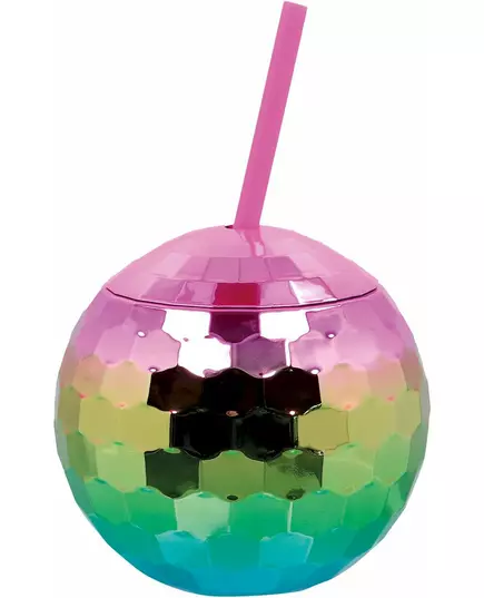 Duhový kelímek disco koule 600 ml
