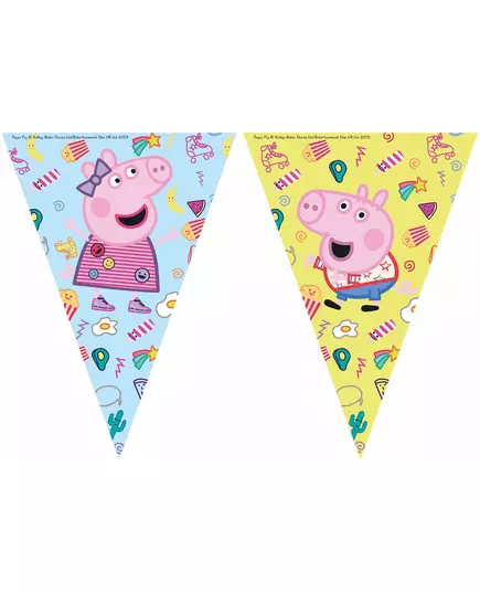 Praporková girlanda Peppa Pig (9 praporků)