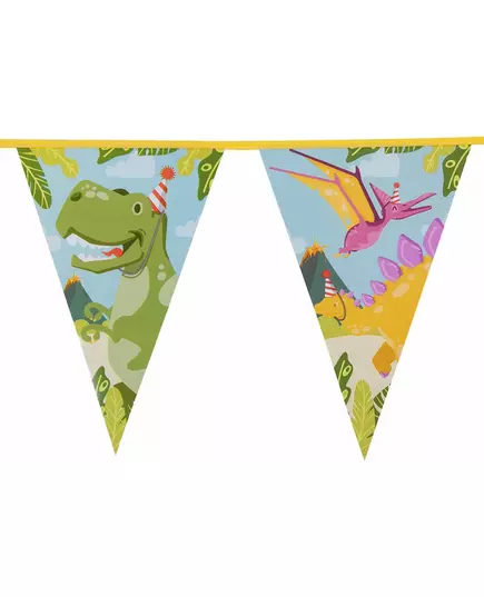 Praporková girlanda Dino Party 6 m