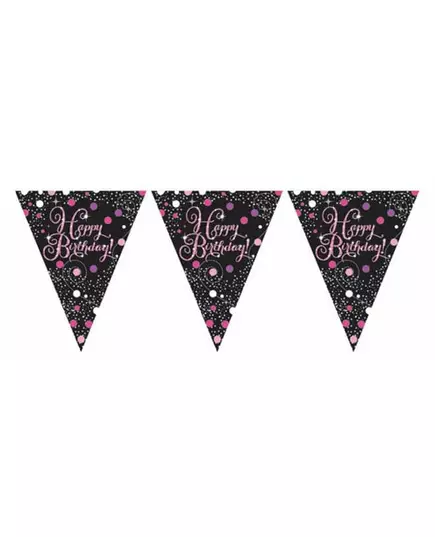 Girlanda Sparkling Pink Celebration 3 m 96 x 21 cm