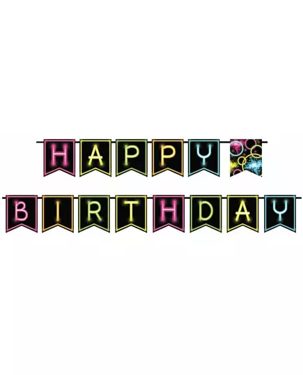 Girlanda Happy Birthday Glow Party 270 cm