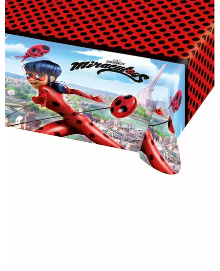Červeno-černý ubrus Ladybug in Paris 120 x 180 cm