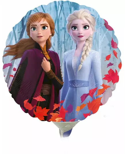 Malý kulatý fóliový balónek Frozen 2 23 cm
