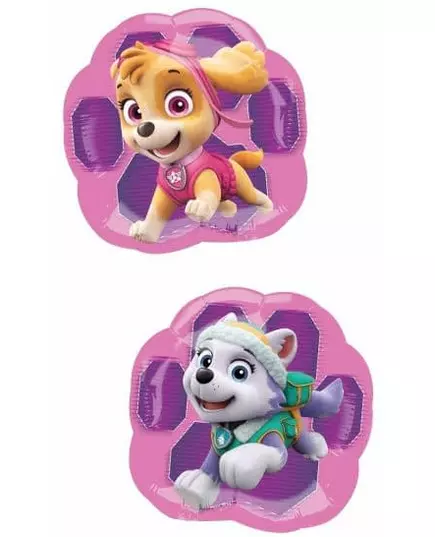 Malý fóliový balónek Paw Patrol Stella a Everest 20 cm