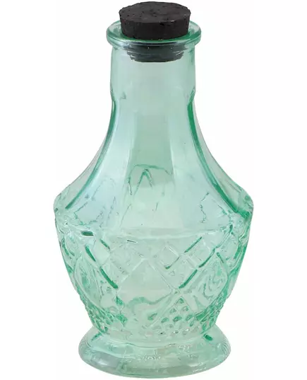 Malá zelená skleněná lahvička 11.5 cm