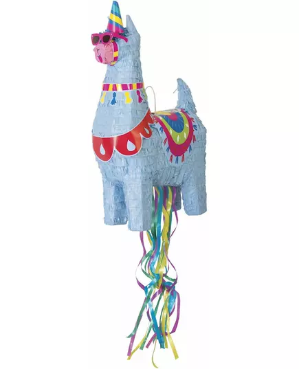 Modrá piñata lama 50 cm