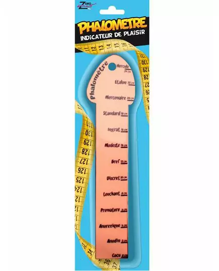 Humorné pravítko „phalometer“