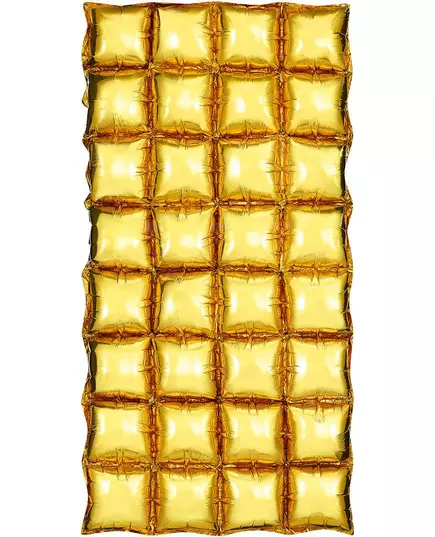 Zlatá balónková záclona 55 x 110 cm