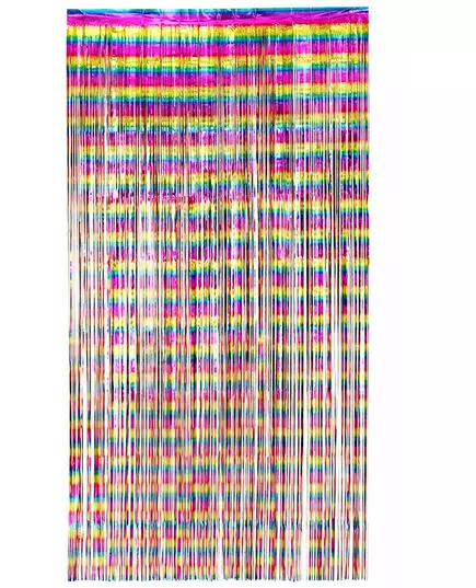 Třpytivý duhový závěs 200 x 100 cm