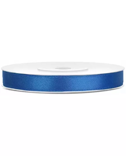 Královsky modrá saténová stuha 0.6 cm x 25 m