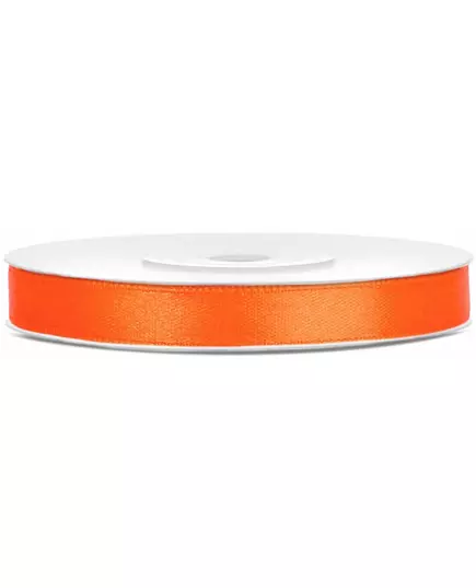 Oranžová saténová stuha 6 mm 25 meters