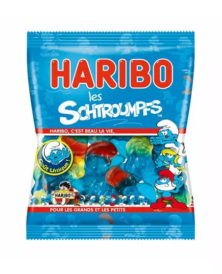 Sáček bonbonů Haribo Šmoulové 120g.
