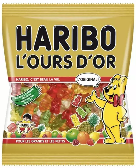 Sáček bonbonů Haribo Zlatí medvídci 120g.