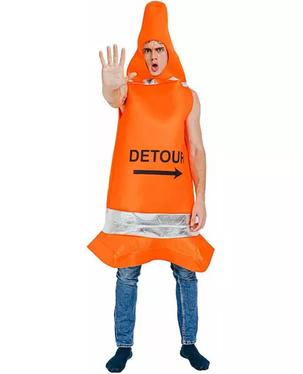 Kostým dopravního kužele pro dospělé