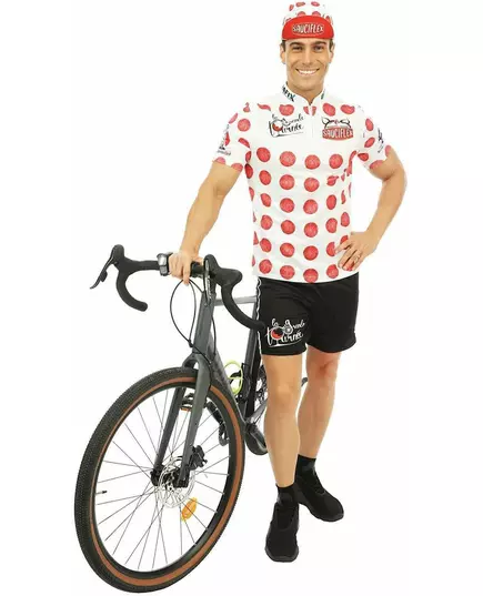 Pánský cyklistický kostým Sauciflex bílo-červený, Velikost: Large/X-Large