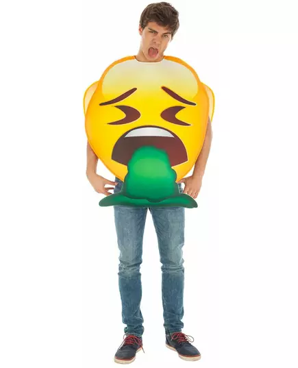 Emoji kostým zvracení pro dospělé