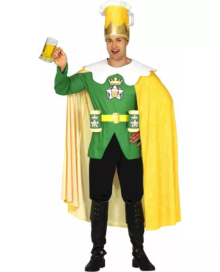 Humorný kostým „Beer King“ pro dospělé, Velikost: Large (52-54)