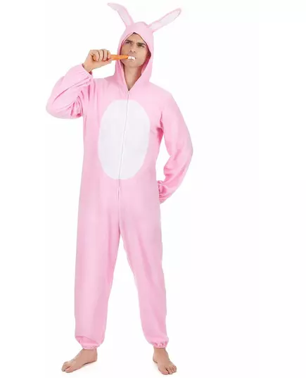 Růžový kostým králíka pro muže