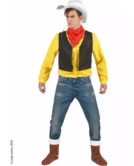 Kostým Lucky Luke pro dospělé, Velikost: Medium
