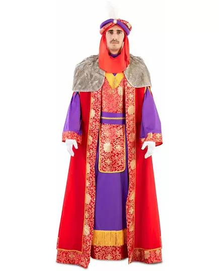 Deluxe Red Balthazar Mage King kostým pro dospělé