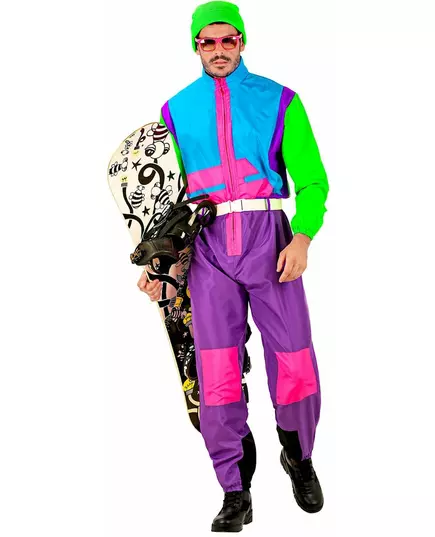 Fluorescenční snowboardový kostým pro dospělé, Velikost: Small