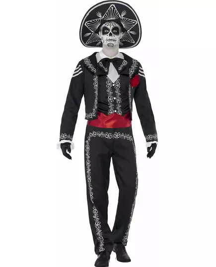 Mexický kostým kostlivce pro muže, Day of the Dead, Velikost: Medium