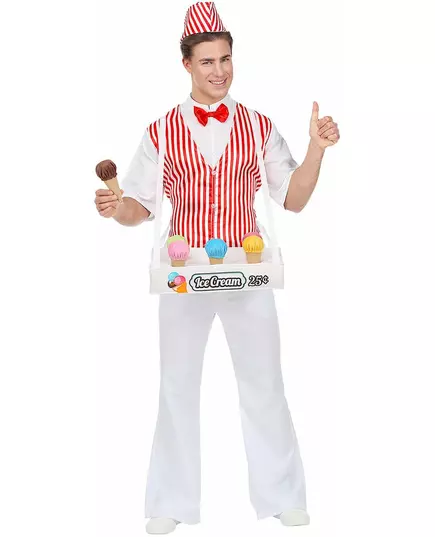 Kostým prodavače zmrzliny pro muže, Velikost: Medium/Large